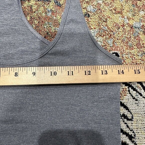LULULEMON ATHLETICA Racerback Tank Top Gray Workout Gym Summer Women's Size S - Picture 5 of 6